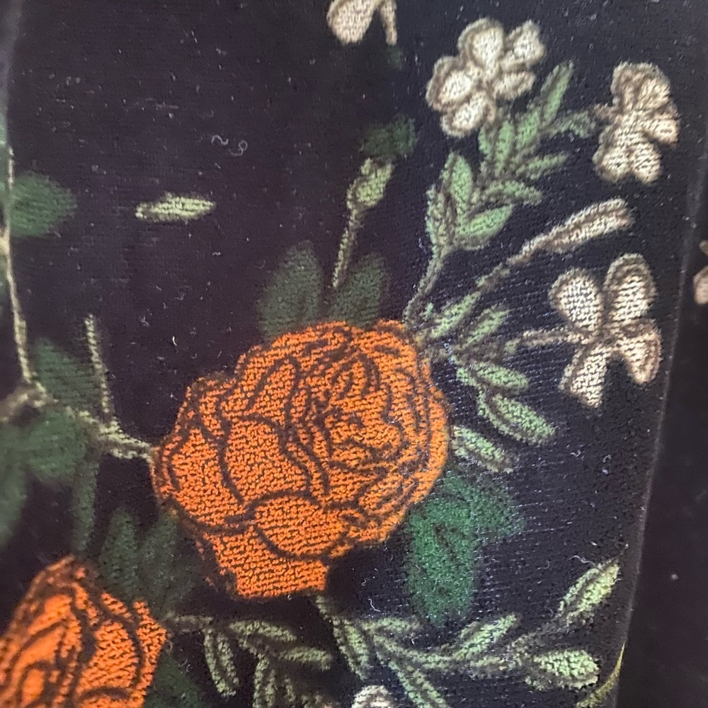 Zara Velvet Floral Mesh Cami Top Y2K Sheer Fairy Grunge Slip Tank S